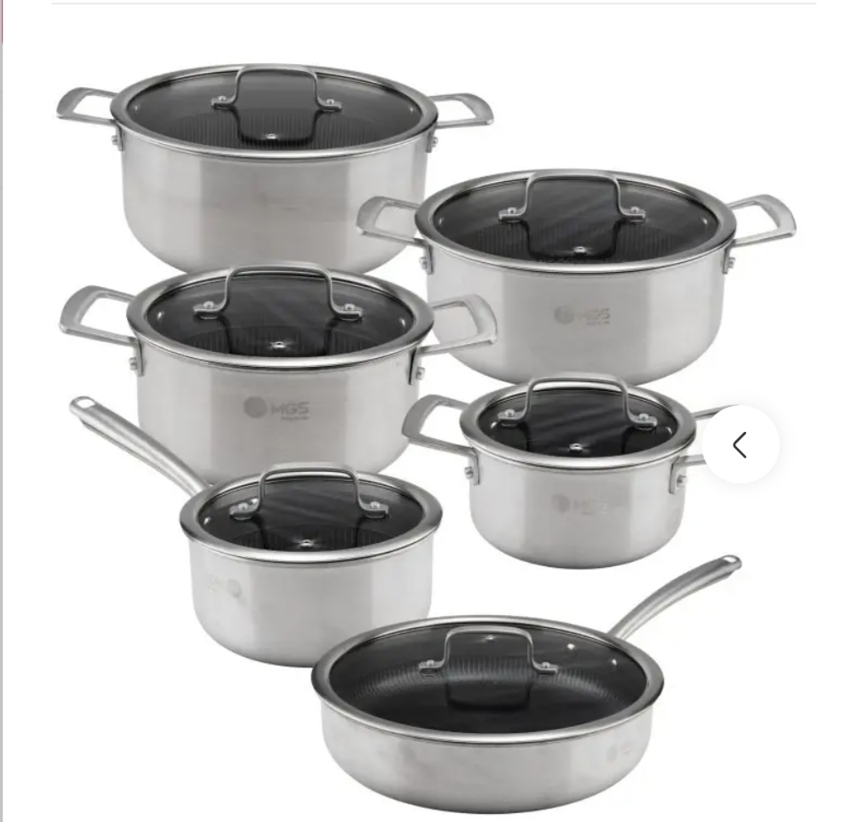 سرویس قابلمه 12 پارچه استیل کف لیزری cws3112
