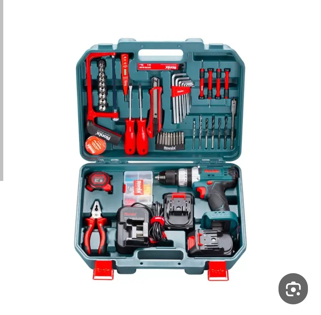 کیت دریل شارژی چکشی 53 پارچه8620
